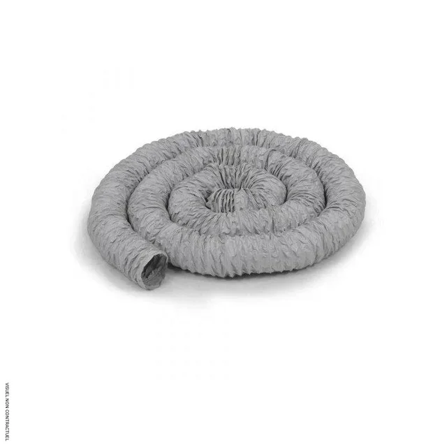 Tuyau ventilation TF-L Ø80mm 6m PVC spirale métal flexible
