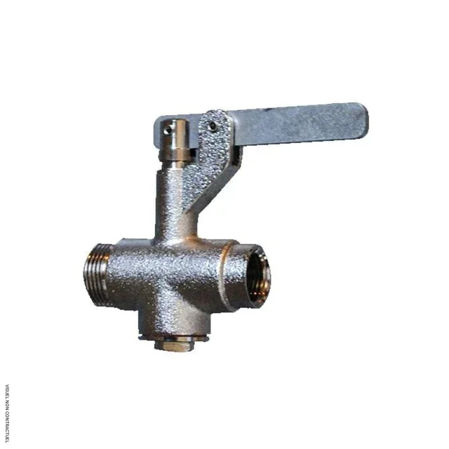 Vanne manuelle chromée ECODIS pour régulation eau chantier