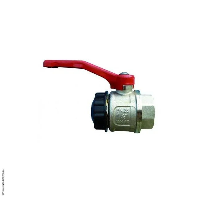 Vanne vin laiton nickelé DN 40 pas gaz Mâcon CEMO