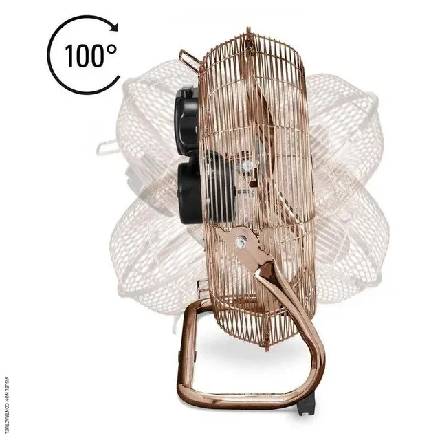 Ventilateur brasseur d'air Trotec TVM 13 35 cm 3 vitesses métal cuivré