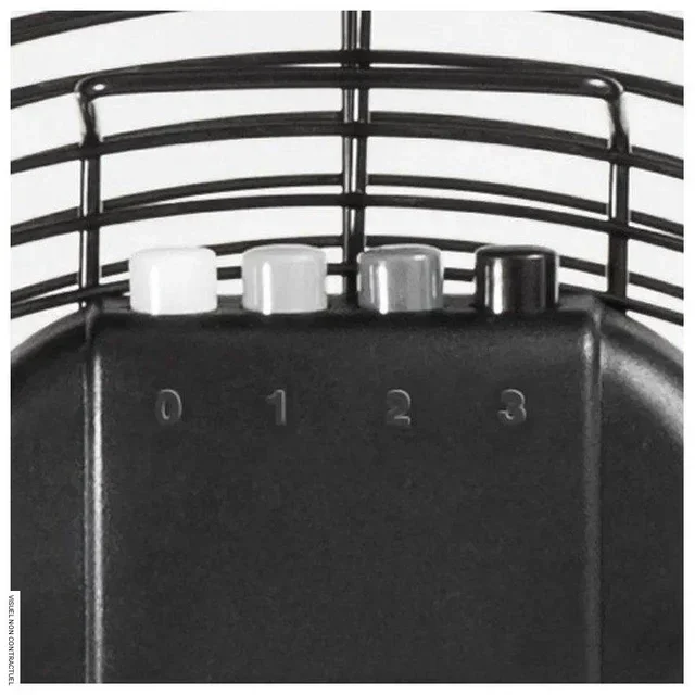 Ventilateur brasseur d'air TROTEC TVM 24 D 60 cm métal noir 3 vitesses