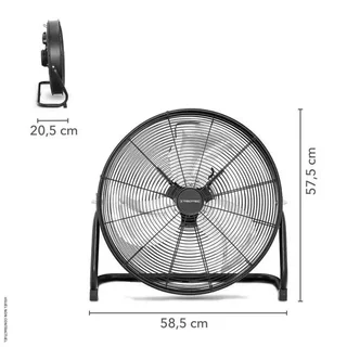 Ventilateur brasseur d'air TVM 20 D 50cm 120W TROTEC noir mat