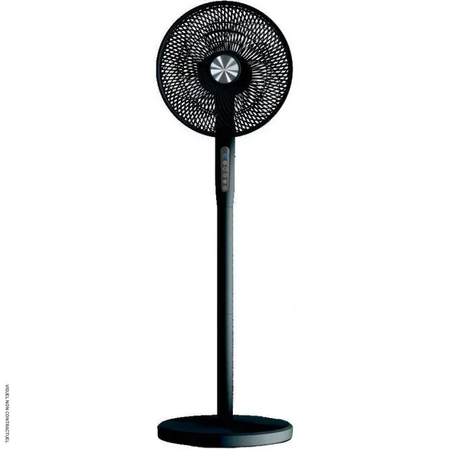 Ventilateur colonne Tornade noir 12 vitesses AXELAIR - Design modulable 3 hauteurs