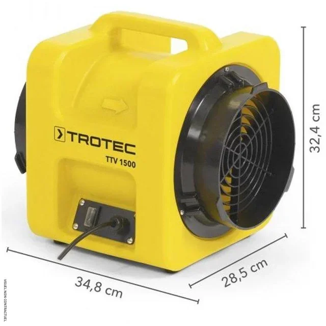 Ventilateur extracteur portable Trotec TTV 1500 monophasé professionnel