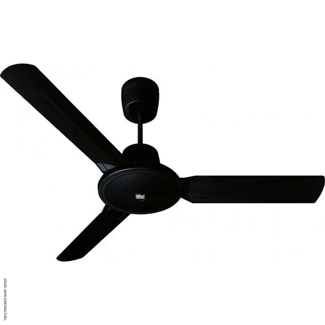 Ventilateur plafond Nordik Evolution VPNEN140 Noir Mat Vortice 140cm silencieux télécommande