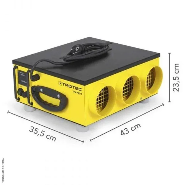 Ventilateur radial haute pression TFV Pro 1 Trotec 1050 Pa 1250 m³/h