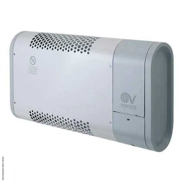 Ventilo-convecteur Vortice Microrapid 1000W IPX4 programmable mural silencieux
