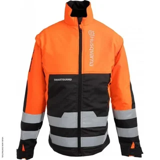 HUSQVARNA SmartGuard PE10J Construction Jacket Size L - Reinforced Neck and Chest Protection